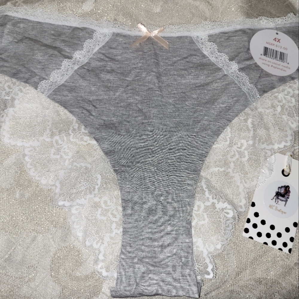 Gray with lace plus size